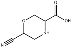 3-Morpholinecarboxylic acid, 6-cyano 结构式
