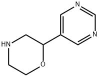 Morpholine, 2-(5-pyrimidinyl)- 结构式