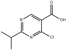 4-氯-2-异丙基嘧啶-5-羧酸 结构式