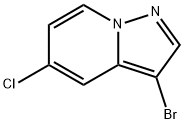 3-溴-5-氯吡唑并[1,5-A]吡啶 结构式