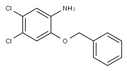 Benzenamine, 4,5-dichloro-2-(phenylmethoxy)- 结构式