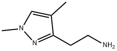 2-(1,4-二甲基1H-吡唑-3-基)乙-1-胺 结构式