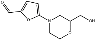5-(2-(羟甲基)吗啉代)呋喃-2-甲醛 结构式