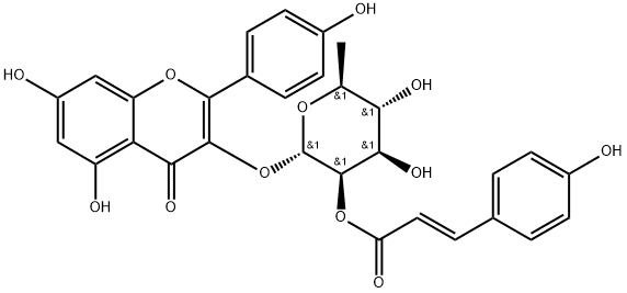 2"-O-对香豆酰阿福豆苷 结构式