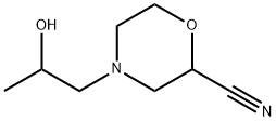 2-Morpholinecarbonitrile, 4-(2-hydroxypropyl)- 结构式