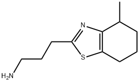 3-(4-甲基-4,5,6,7-四氢苯并[D]噻唑-2-基)丙-1-胺 结构式