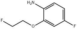 4-氟-2-(2-氟乙氧基)苯胺 结构式