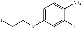 2-氟-4-(2-氟乙氧基)苯胺 结构式