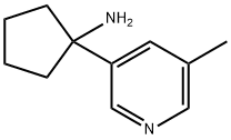 Cyclopentanamine, 1-(5-methyl-3-pyridinyl)- 结构式