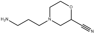 2-Morpholinecarbonitrile, 4-(3-aminopropyl)- 结构式
