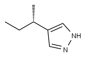 1H-Pyrazole, 4-(1-methylpropyl)-, (S)- (9CI) 结构式