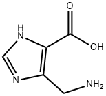 4-(氨基甲基)-1H-咪唑-5-羧酸 结构式