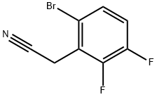 2-(6-溴-2,3-二氟苯基)乙腈 结构式