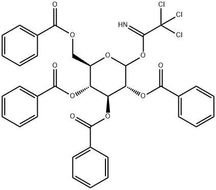 D-Glucopyranose, 2,3,4,6-tetrabenzoate 1-(2,2,2-trichloroethanimidate) 结构式