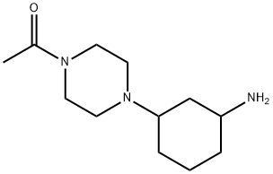 1-(4-(3-氨基环己基)哌嗪-1-基)乙酮 结构式