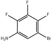 5-溴-2,3,4-三氟苯胺 结构式