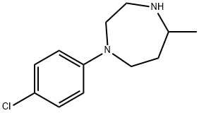 1-(4-氯苯基)-5-甲基-1,4-二氮杂环己烷 结构式
