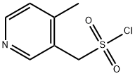 3-Pyridinemethanesulfonyl chloride, 4-methyl- 结构式