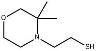 4-Morpholineethanethiol, 3,3-dimethyl- 结构式