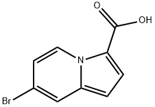 7-Bromo-indolizine-3-carboxylic acid 结构式