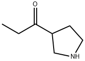 1-(吡咯烷-3-基)丙-1-酮 结构式