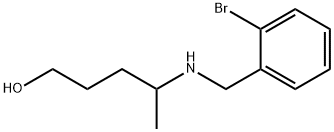 4-((2-溴苄基)氨基)戊-1-醇 结构式