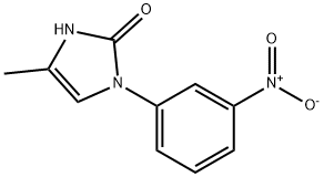 4-甲基-1-(3-硝基苯基)-1,3-二氢-2H-咪唑-2-酮 结构式