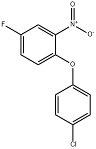 Benzene, 1-(4-chlorophenoxy)-4-fluoro-2-nitro- 结构式