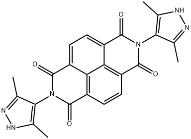 Benzo[lmn][3,8]phenanthroline-1,3,6,8(2H,7H)-tetrone, 2,7-bis(3,5-dimethyl-1H-pyrazol-4-yl)- 结构式