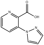 3-(1H-吡唑-1-基)吡啶甲酸 结构式
