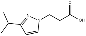 3-(3-isopropyl-1H-pyrazol-1-yl)propanoic acid 结构式