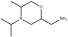 2-Morpholinemethanamine, 5-methyl-4-(1-methylethyl)- 结构式