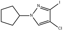 4-chloro-1-cyclopentyl-3-iodo-1H-pyrazole 结构式