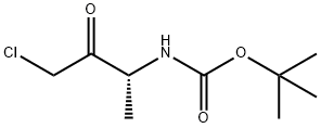 (R)-(4-氯-3-氧代丁-2-基)氨基甲酸叔丁酯 结构式