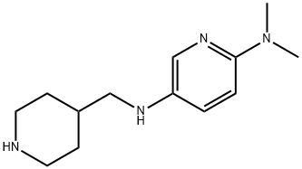 2,5-Pyridinediamine,N2,N2-dimethyl-N5-(4-piperidinylmethyl)- 结构式