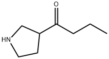 1-(吡咯烷-3-基)丁-1-酮 结构式