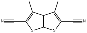 3,4-dimethylthieno[2,3-b]thiophene-2,5-dicarbonitrile 结构式