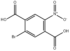 2-溴-5-硝基对苯二甲酸 结构式