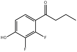 1-(2,3-二氟-4-羟基苯基)丁-1-酮 结构式