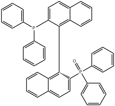 (R)-2,2'-双(二苯基膦)-1,1'-联萘一氧化物 结构式