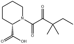 (S)-1-(3,3-二甲基-2-氧戊烷酰基)哌啶-2-羧酸 结构式