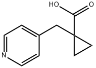 1-(吡啶-4-基甲基)环丙烷-1-羧酸 结构式