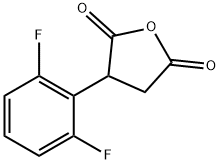 3-(2,6-二氟苯基)二氢呋喃-2,5-二酮 结构式