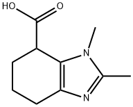 1,2-二甲基-4,5,6,7-四氢-1H-苯并[D]咪唑-7-甲酸 结构式