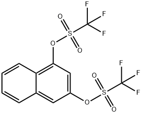 Methanesulfonic acid, 1,1,1-trifluoro-, 1,1'-(1,3-naphthalenediyl) ester 结构式