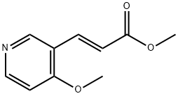 3-(4-Methoxy-pyridin-3-yl)-acrylic acid methyl ester 结构式