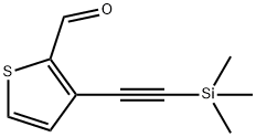 3-((三甲硅基)乙炔基)噻吩-2-甲醛 结构式