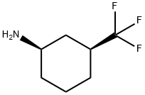 (1R,3S)-3-Trifluoromethyl-cyclohexylamine 结构式