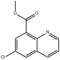 6-氯喹啉-8-羧酸甲酯 结构式