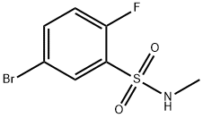 5-溴-2-氟-N-甲基苯磺酰胺 结构式